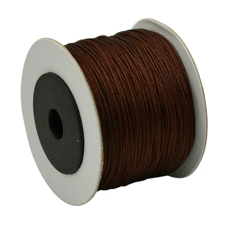 0 8 мм 100 м нейлон хлопок шнур нить китайский узел макраме ремень ожерелье жгут из