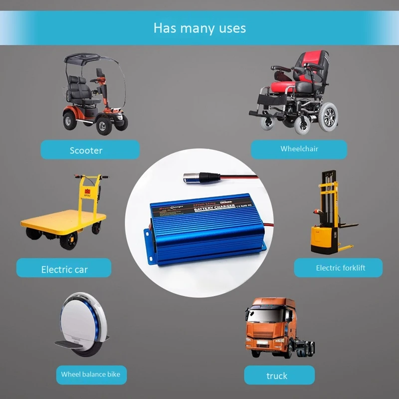 

Fully Automatic 4-Stage Battery Smart Charger AC100-240V 50-60Hz DC12V 10A Automobile Battery Maintenance US Plug