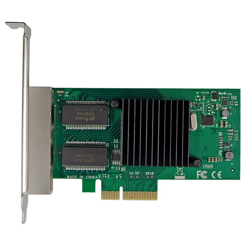 PCIe X4 сетевая карта 4 порта Gigabit Ethernet электрическая RJ45 LAN Карта 1000M адаптер I350AM4 для