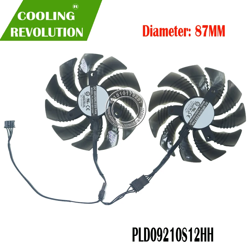 87mm pld09210s12hh dc12v 0 40a 4pin graphics fan suitable for gigabyte gtx 1660 super gv n1660 oc 6gd free global shipping