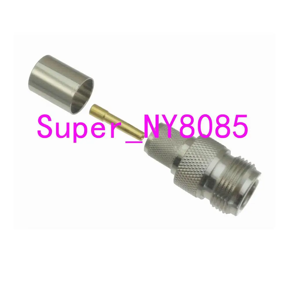 

10pcs Connector N female crimp RG8 RG213 RG165 LMR400 7D-FB cable straight