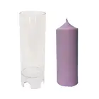 Форма в форме цилиндра для свечи, форма для свечи ручной работы, силиконовая форма для свечи и мыла, 3D форма сделай сам