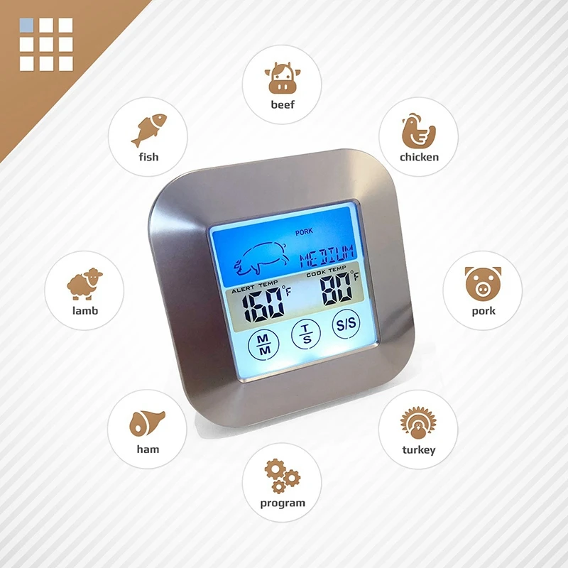 Термометр с 3 зондами водонепроницаемые температурные зонды идеальный термометр