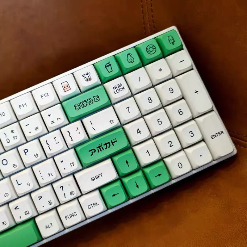 Колпачки для клавиш с 137 кнопками авокадо молоко PBT Сублимация XDA