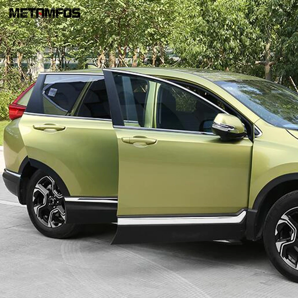 Для Honda CRV 2017 2018 2019 хромированные боковые дверные полосы юбки для тела формовочная