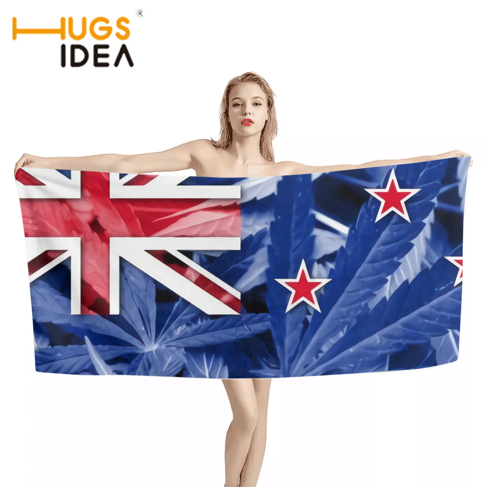 Пляжное полотенце HUGSIDEA для женщин дизайнерское мягкое удобное быстросохнущее