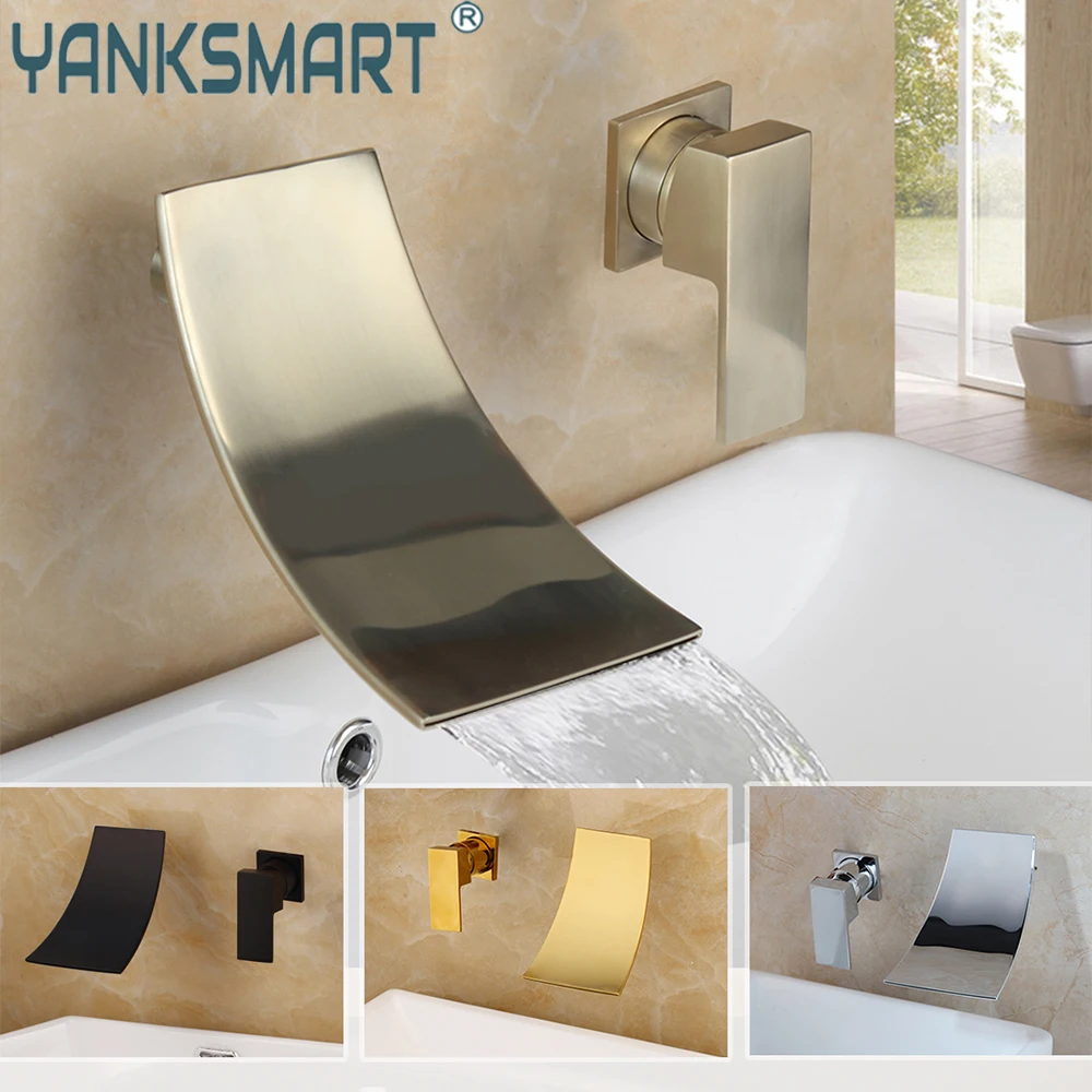 Раковина YANKSMART с носиком водопада смеситель для ванной комнаты раковина