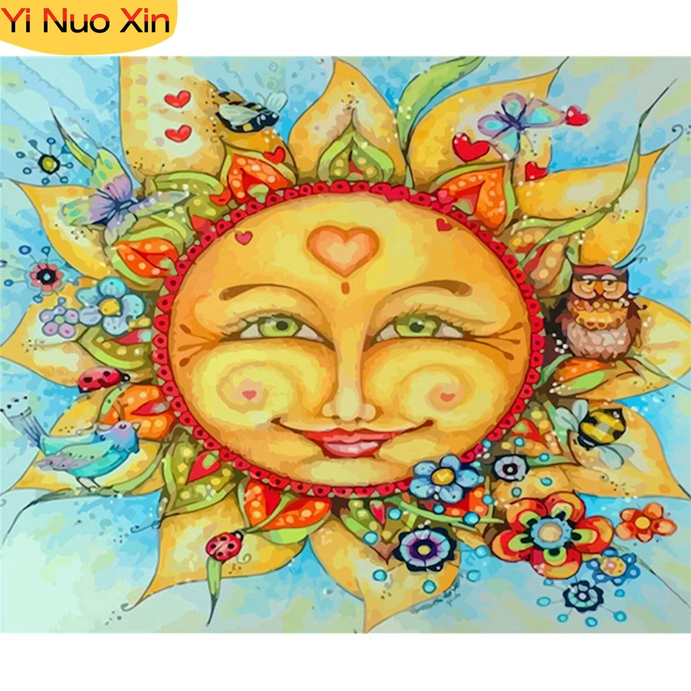 

5D Diy Full Sun God Mandura Home Decoration New Year Gift Mosaic Embroidery Art Magic Wall Paste Diamond Painting Cross Stitch