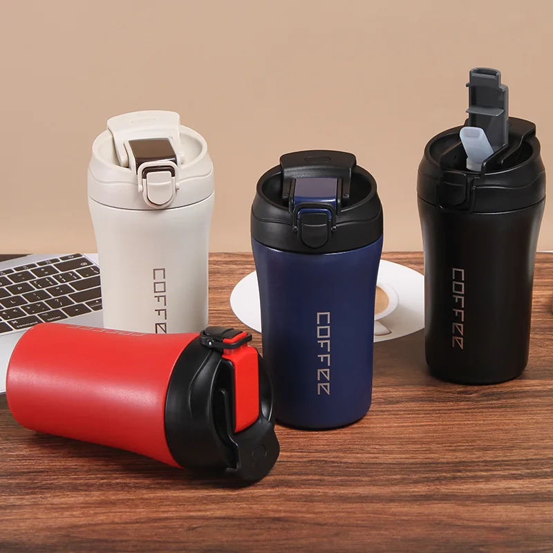 Акция двойная бутылка для воды с индивидуальным принтом 400 мл вакуумная