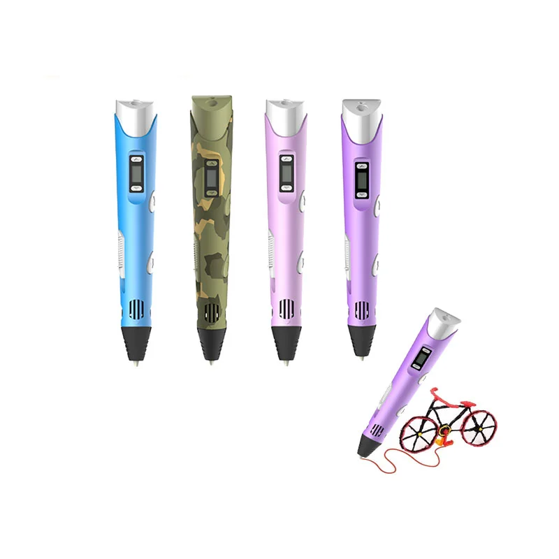 

Умная 3d-ручка с цифровым дисплеем, высокотемпературная 3d-ручка для рисования граффити с USB-кабелем, креативная игрушка в подарок