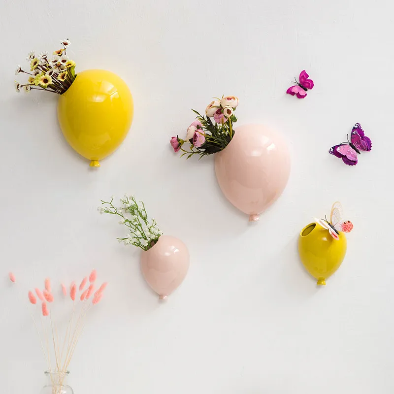 Креативный керамический воздушный шар настенный цветочный горшок для гостиной