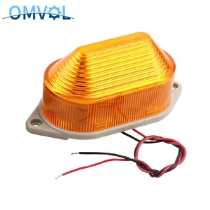 Стробоскосветильник ческий индикатор, сигнасветильник лампа, маленький мигающий свет, сигнализация безопасности, 12 В, 24 В, 220 В, светодиод