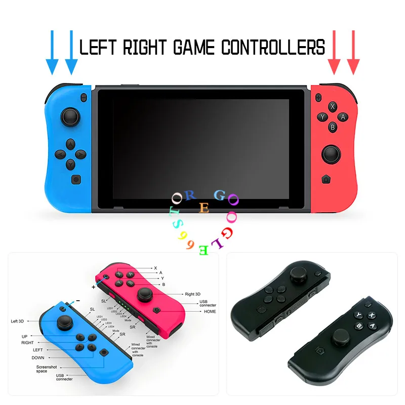 Игровые контроллеры Nes для NS (L/R) беспроводной джойстик консоли Nintendo Switch r25 красный