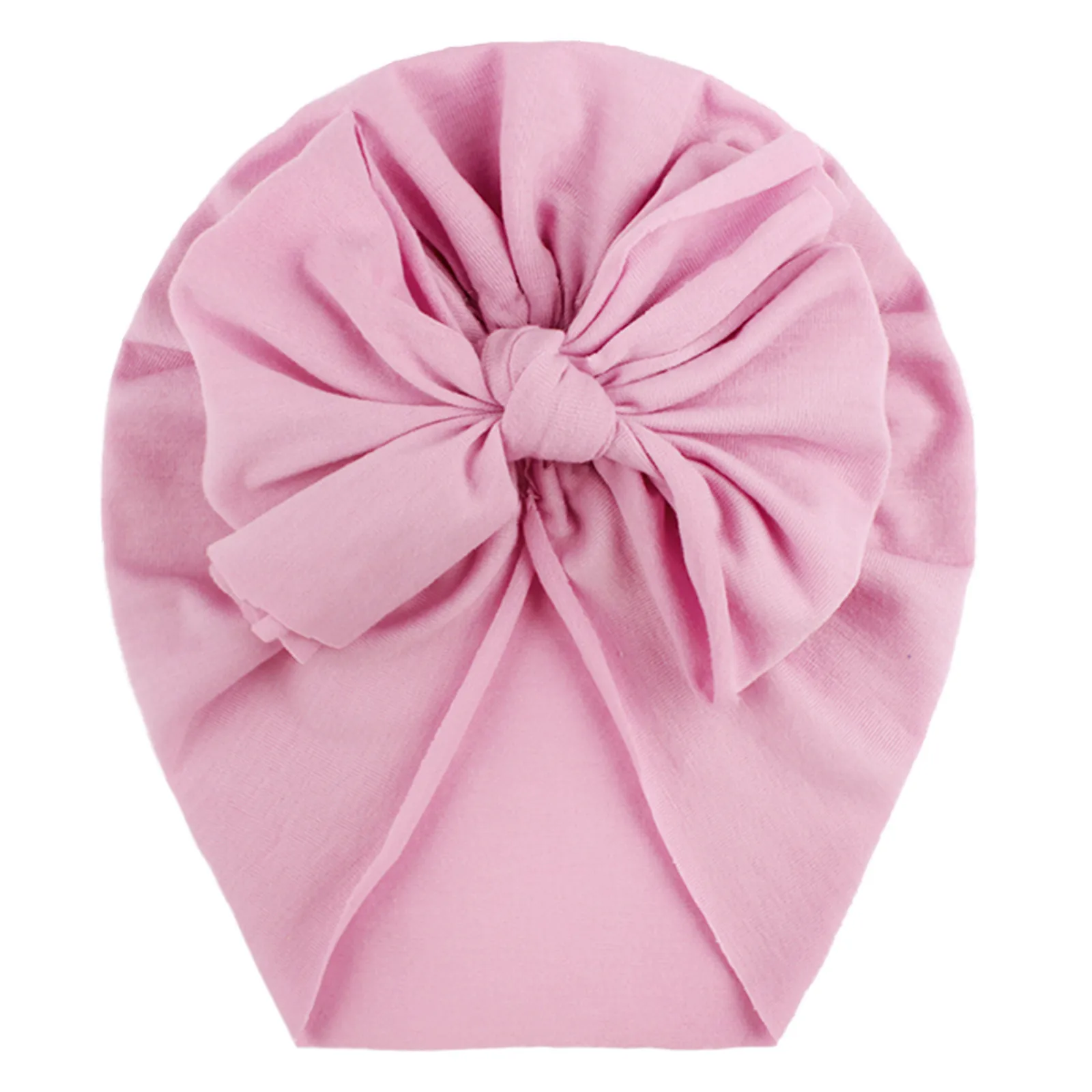 

Fascia per capelli cappello Bowknot stampa turbante fascia per bambini bambino neonati ragazze fiocco solido cappello annodato b
