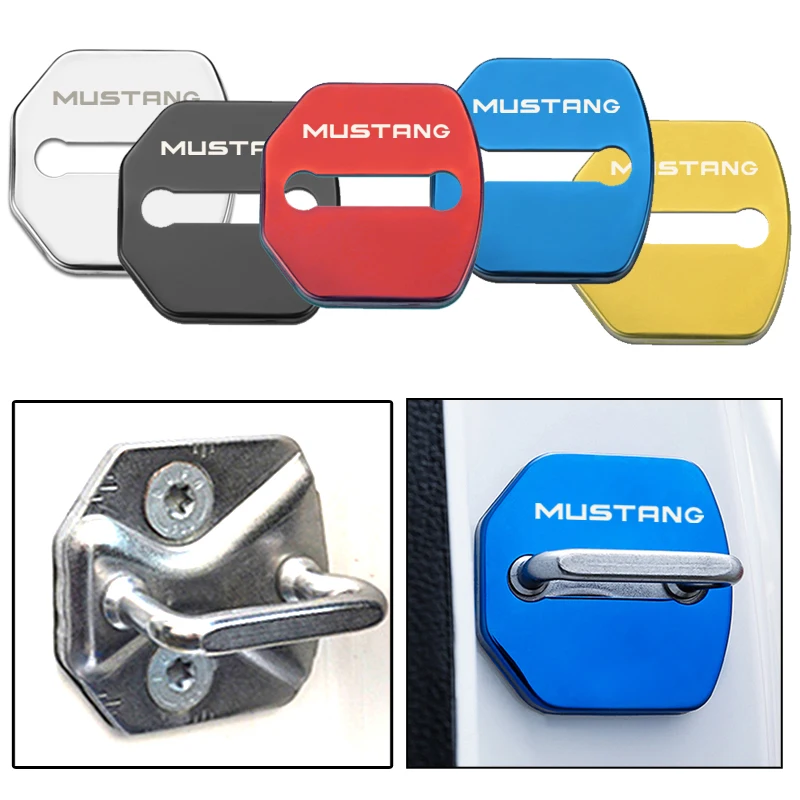 4 шт крышка дверного замка автомобиля защиты Пряжка защелка крышки Стоп Анти