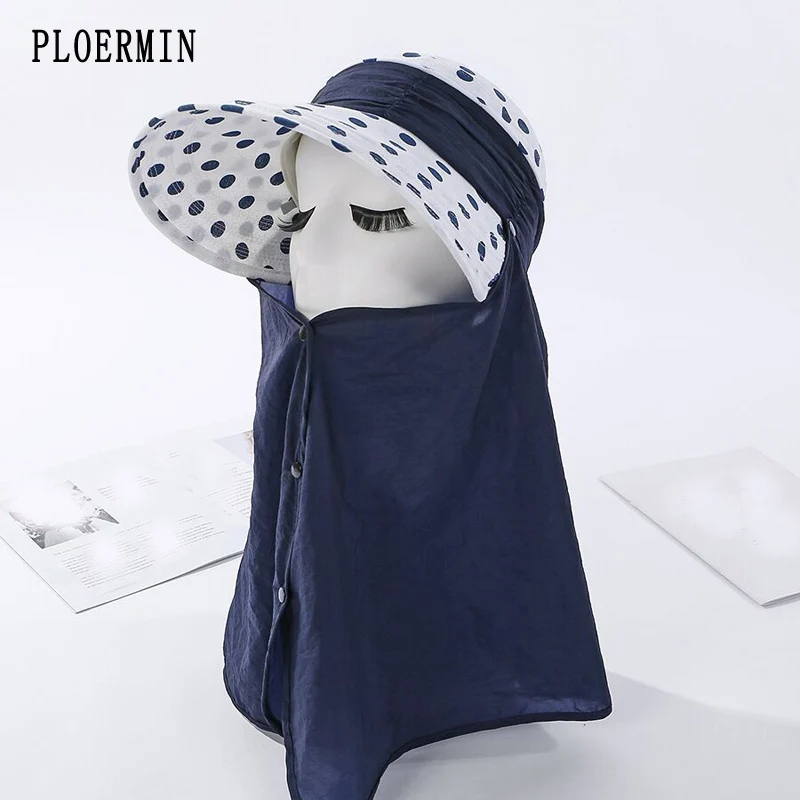 Для защиты от солнца для женщин Лето козырек шляпу 2020 с украшением бантом пляжные