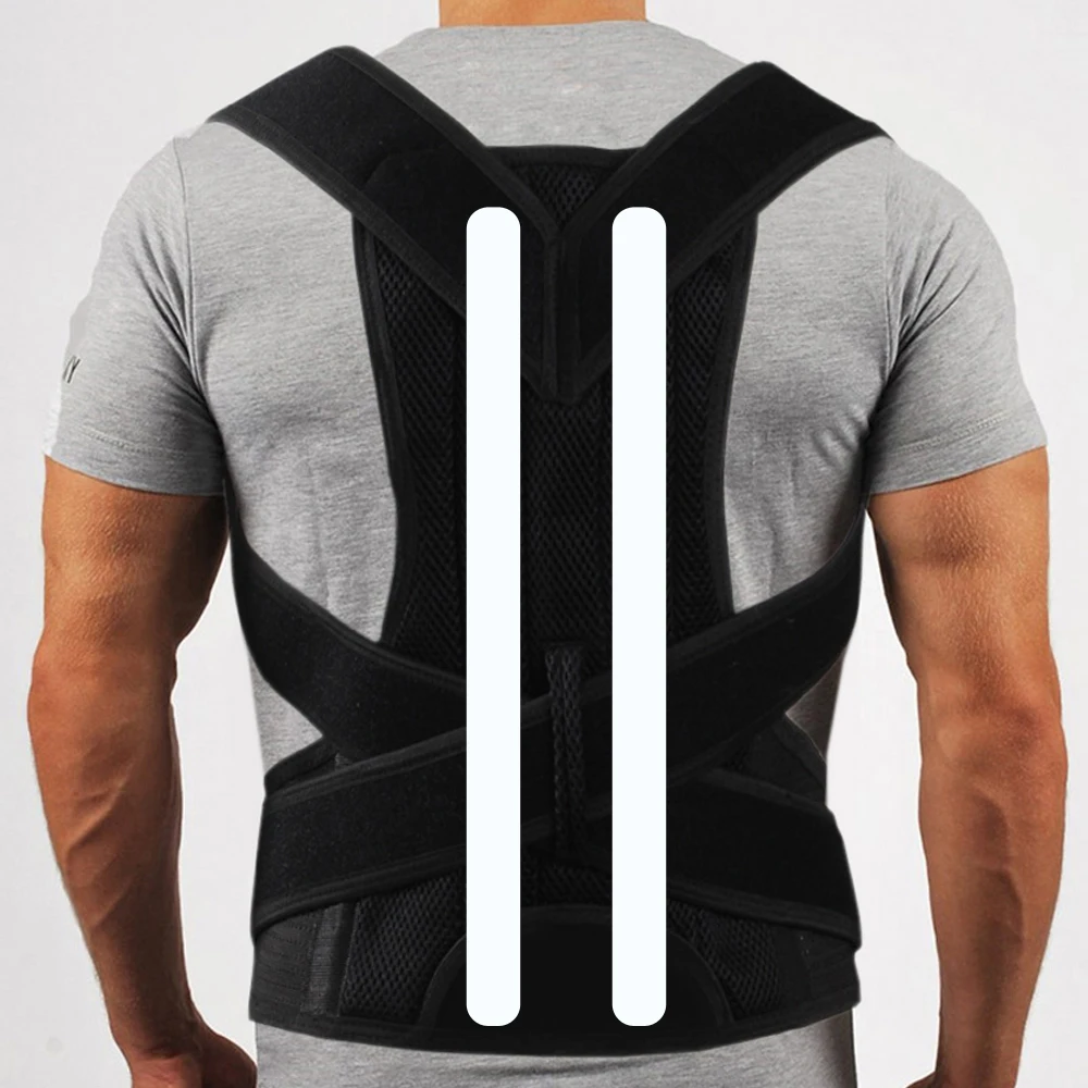 Регулируемый Выпрямитель спины для коррекции осанки строит мышцы памяти