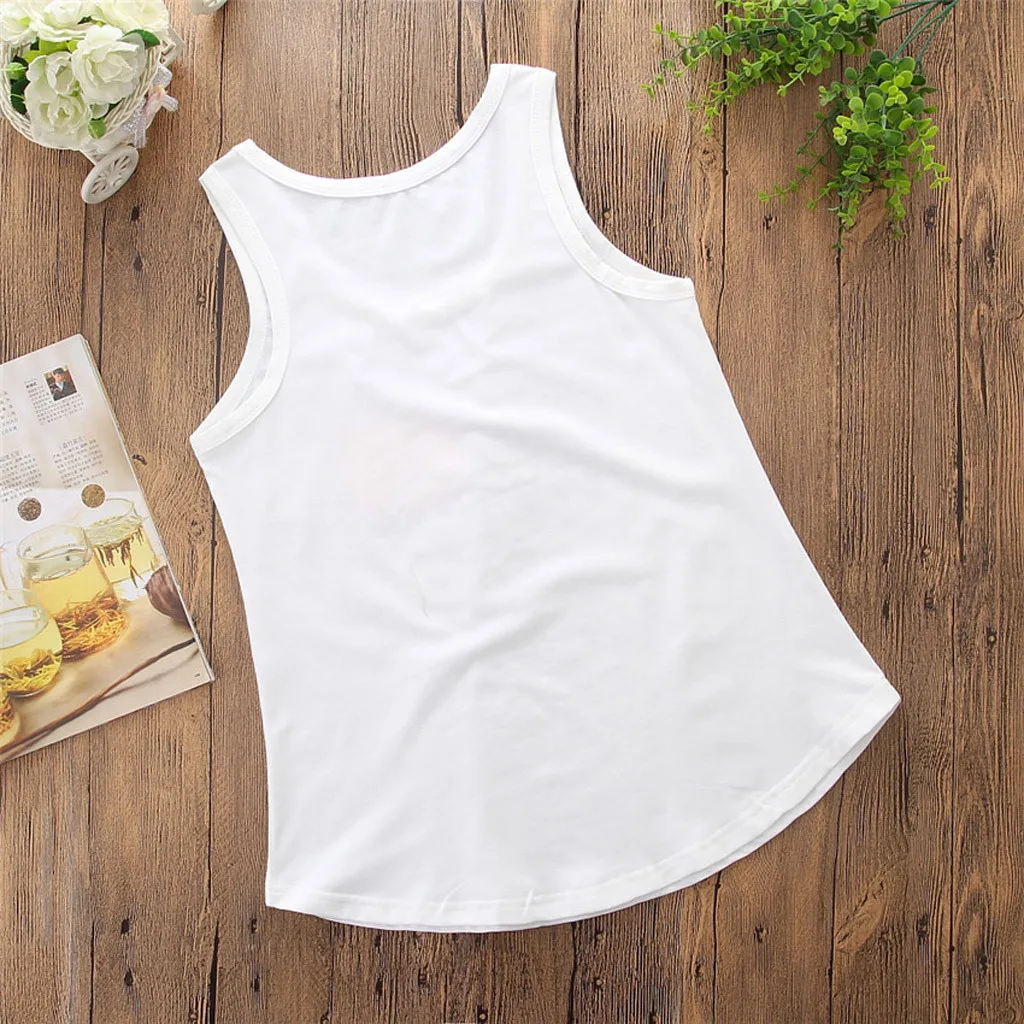 Женский топ с принтом подсолнуха Jaycosin летний без рукавов Повседневная Блузка