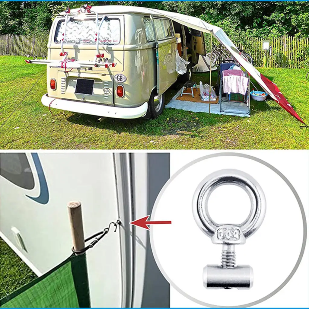 Гайка подъемная M4 из нержавеющей стали 304 кольцевая форма заглушка для палатки