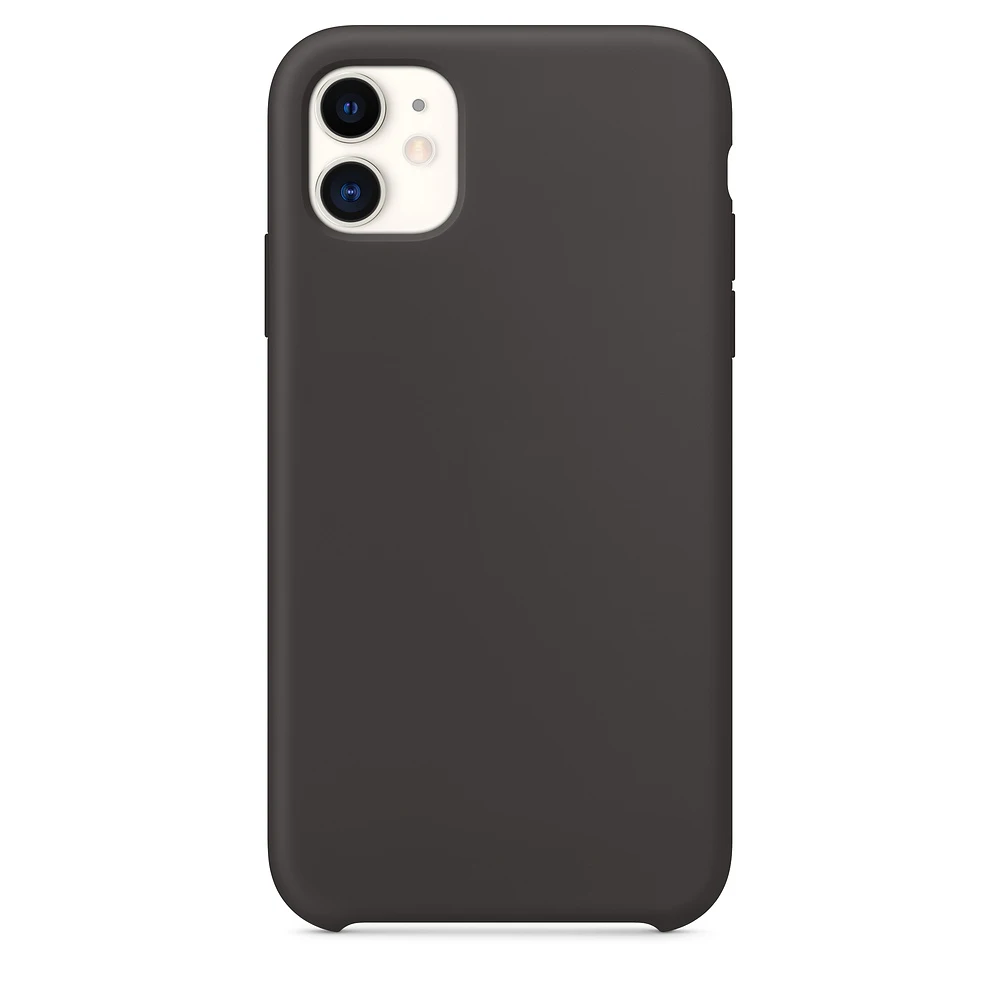 Black Роскошный официальный силиконовый чехол для телефона с логотипом для Apple iPhone 7 8 6 s 6S Plus чехол для iPhone XR X XS 11 Pro Max получехол iPhone 6Plus 6sPlus 7Plus 8Plus XSMAX 11ProMax 11Pro LOGO - Цвет: Black