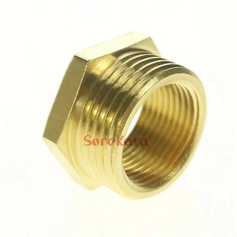 Латунный редуктор 3/4 &quotBSP наружная резьба до 1/2&quot BSP Женская Редукционный Буш