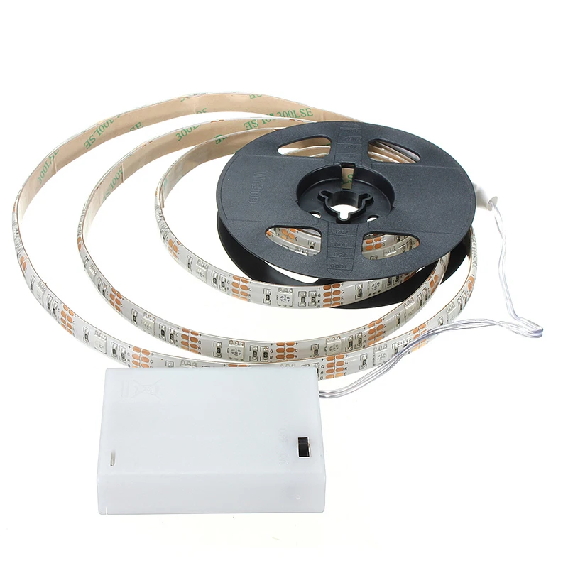 

5V 1M Self-Adhesive Colorful LED Strip Flexible Light 60leds/M Waterproof Led Tape LED Light With Battery Festival Decoration