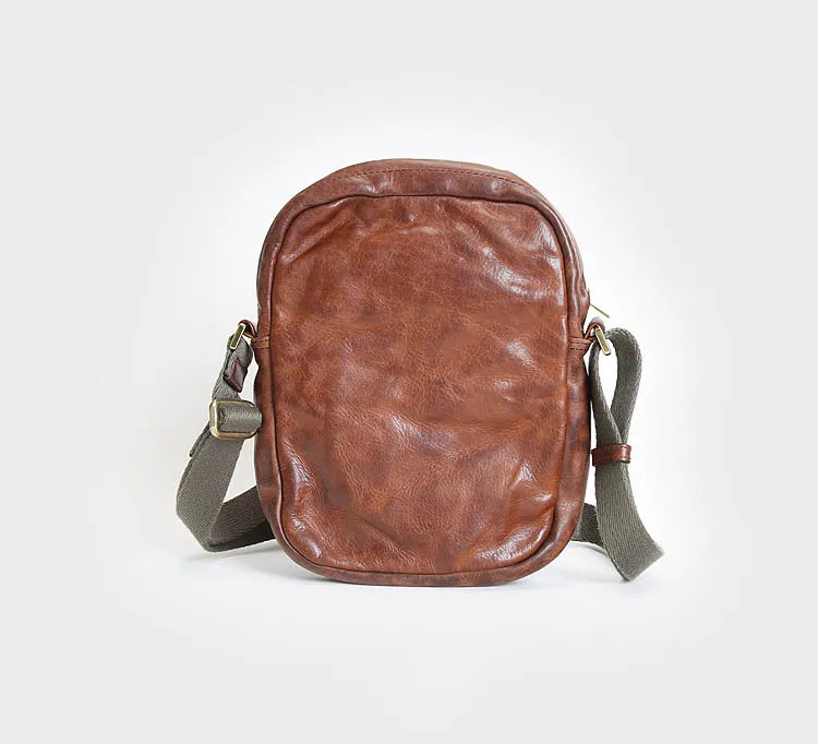 Мужская сумка SIKU из натуральной кожи от известного бренда модная через