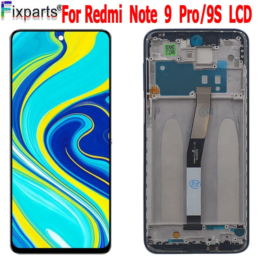 100% протестирован для Xiaomi Redmi Note 9 Pro ЖК-дисплей сенсорный экран дигитайзер в сборе