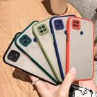 Чехол для Realme C21, матовый защитный армированный бампер, простая рамка, Жесткий Чехол для Realme C21Y, чехол для Realme C12 C25 C25S