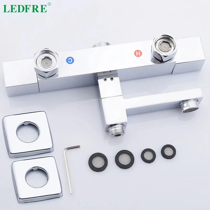 LEDFRE Термостатические Смесители для ванной комнаты ванны душа с ЖК-экраном