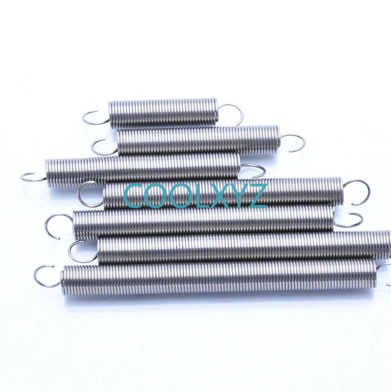 

Cylindrical Helical Tension Springs Extension Spring Pullback Spring Wire Diameter 1.0mm Outer Diameter 10mm Draught Spring
