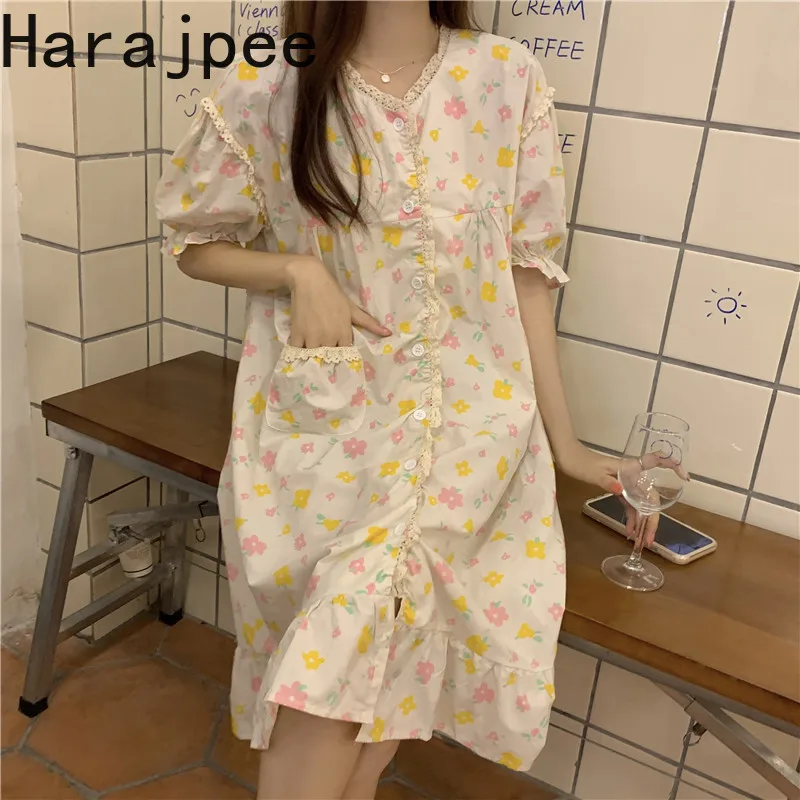 Ночные рубашки в стиле девушки Мори харадзпи Новинка лета 2021 милая свободная