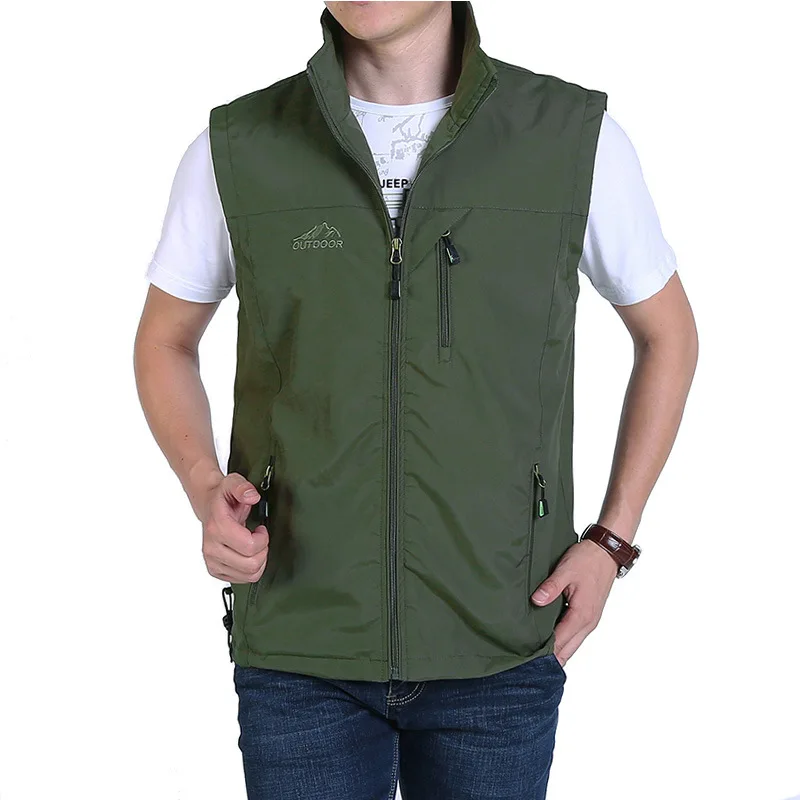 

Men's Vests Photographer Tactical Sleeveless Jackets Plus Size 6XL 7XL Summer Casual Travels Thin Vest Outdoor Fishing Waistcoat