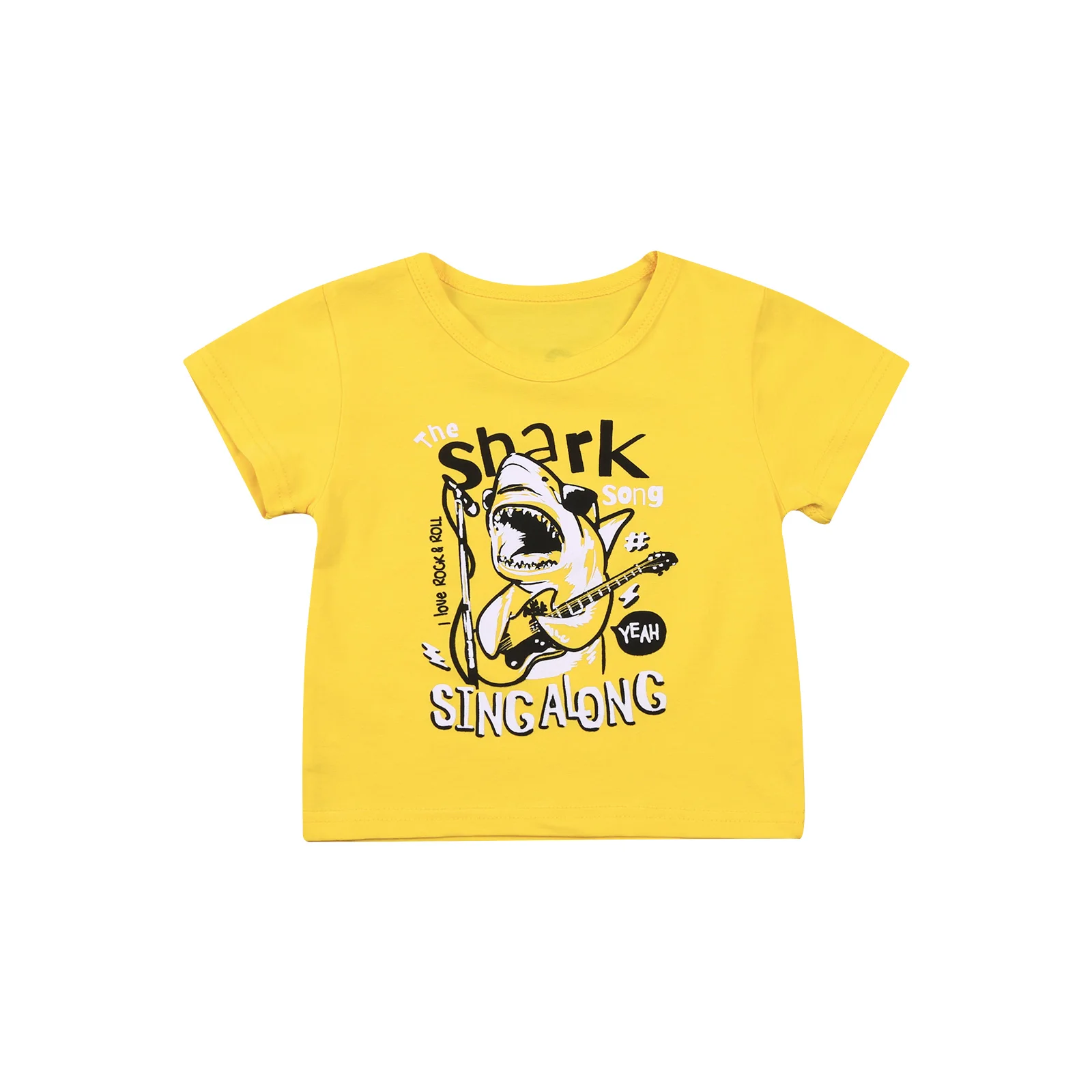 

OPPERIAYA Toddler Kids Baby Boys Cartoon Animal Print Summer lovely T-shirt round neck Casual Short Sleeve Tops for Children