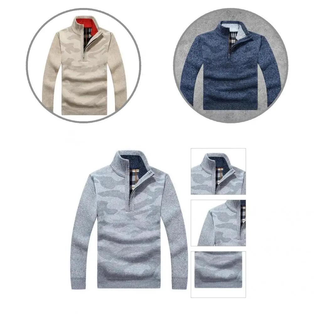 

Универсальный пуловер с воротником-стойкой, очень плотный зимний свитер для работы