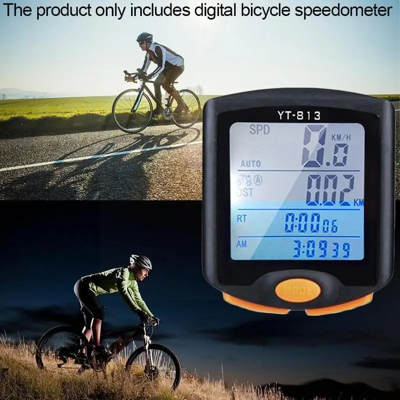 

Yt-813 проводной или беспроводной Велосипедный скоростной измеритель скорости многофункциональный скоростной таймер велосипедный ночной во...