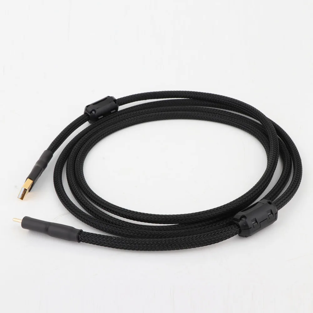 Canare L-4E6S 99.998% OFC медный OTG usb кабель hifi USB с двойным магнитным кольцом позолоченный