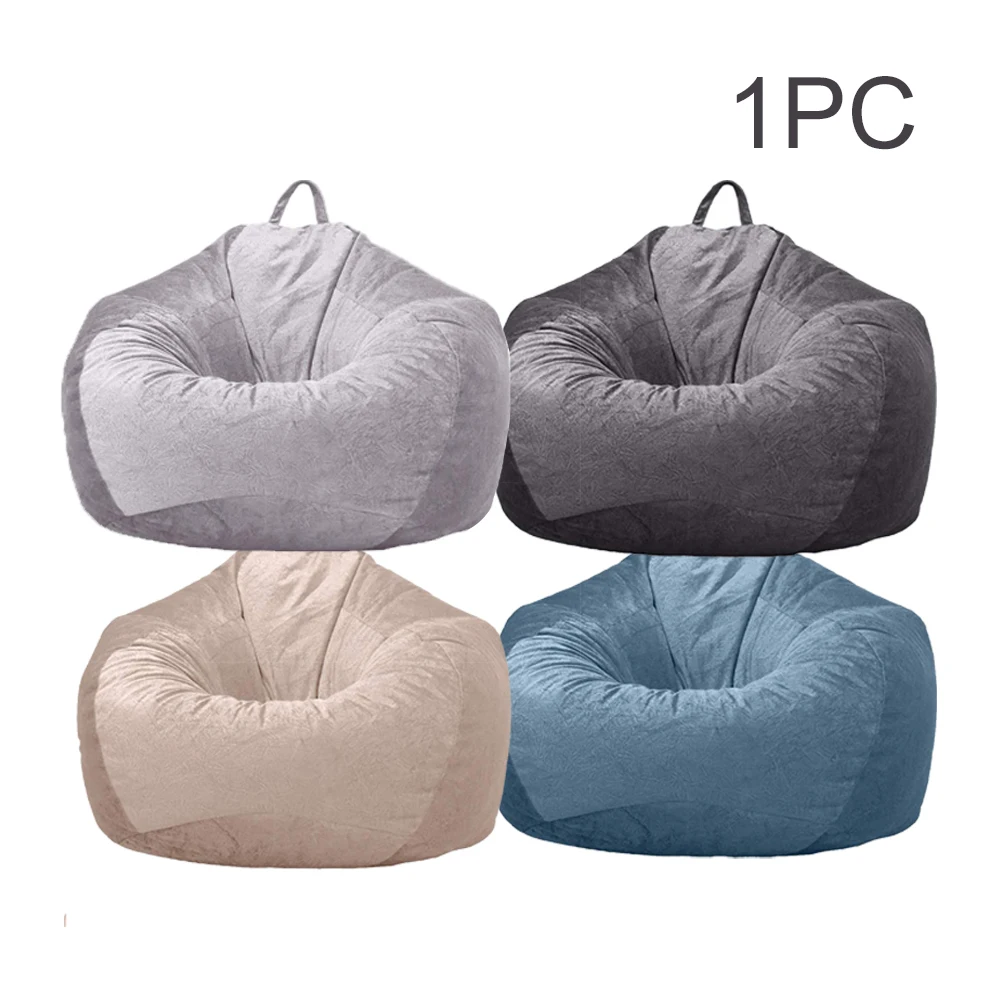 

Office Soft Adult Kids Furniture Parts Home Bean Bag Chair Cover Multifunction Bedroom Without Filling Living Room Large