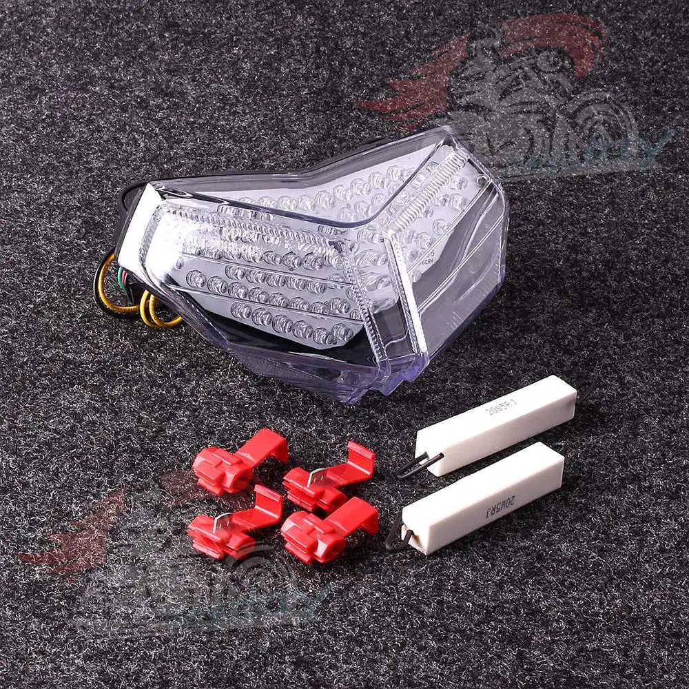 Мотоциклетный светодиодный задний фонарь интегрированные поворотные сигналы