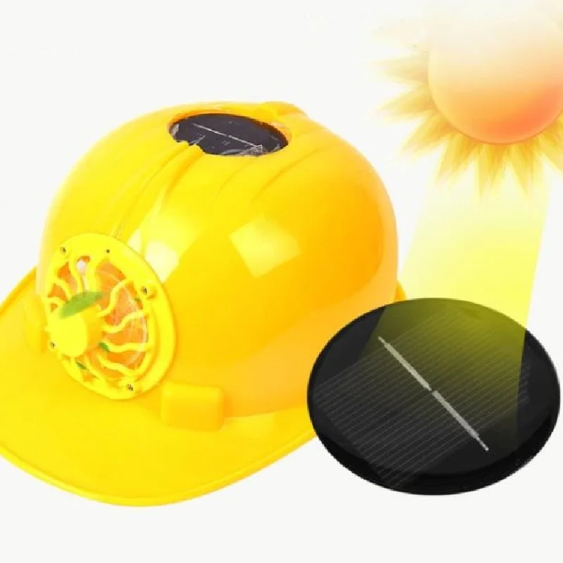Working Safety Hard Hat Construcito Solar Power Cooling Fan Helmet Outdoor Protective Caps ABS Material Anti Strong Impact |