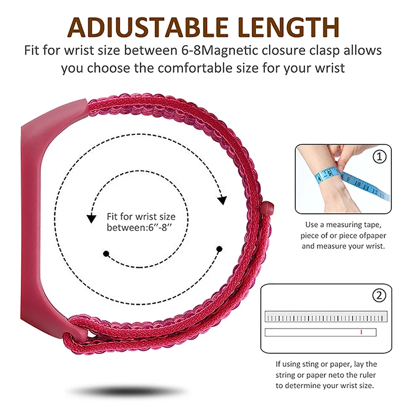 Nylon strap For Xiaomi mi band 3 4 strap Smart bracelet Soft Sport Wristbands For Mi band 4 NFC Global Smart watch women men