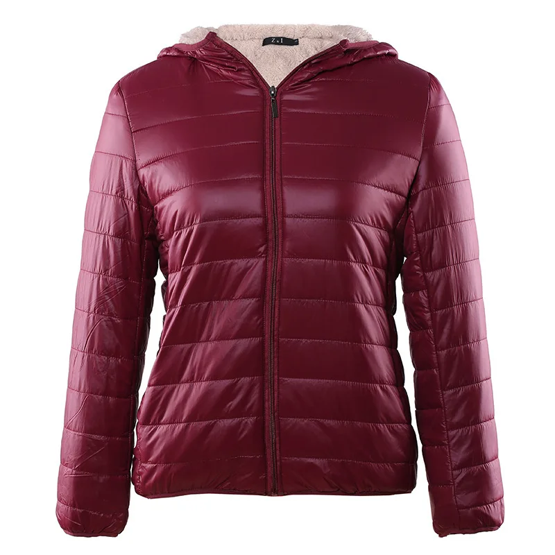 Cotton-wadded Jacket Women Thickening Padded Female Parkas Fashion Hooded Solid Loose Outerwear For Office Lady S-XXL | Женская одежда