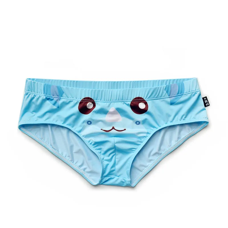 Нижнее белье мужское тонкое трусы для геев с заниженной талией мультяшный