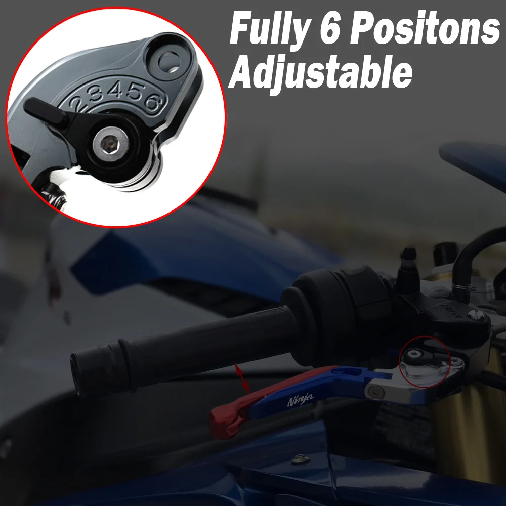 

For Kawasaki Ninja 250 300 Ninja 400 2018 2019 Motorcycle Accessories CNC Adjustable Extendable Foldable Brake Clutch Levers