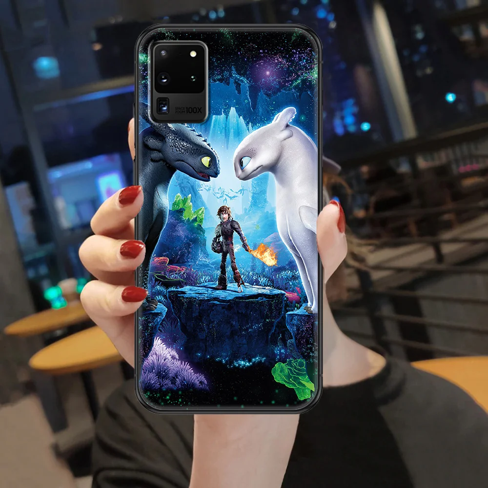 

How to Train Your dragon Phone case For Samsung Galaxy Note 4 8 9 10 20 S8 S9 S10 S10E S20 Plus UITRA Ultra black art back tpu