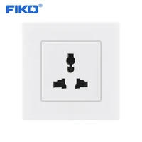 fiko white pc panel 13a uk universalwall power socket 86mm86mm wall electronic socket %ef%bc%8c uk family hotel power socket household