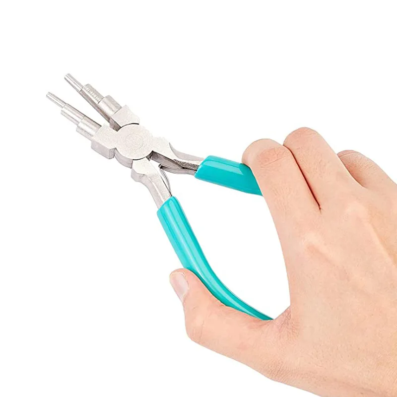 

6-In-1 Bail Making Pliers Loop Sizes 3 - 9.5 Millimeter Wire Wrapper Looping Forming Jewelry Pliers Jewelry Making Tools
