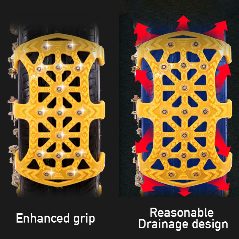Утолщенные автомобильные цепи для снега универсальные шины Зимнего вождения