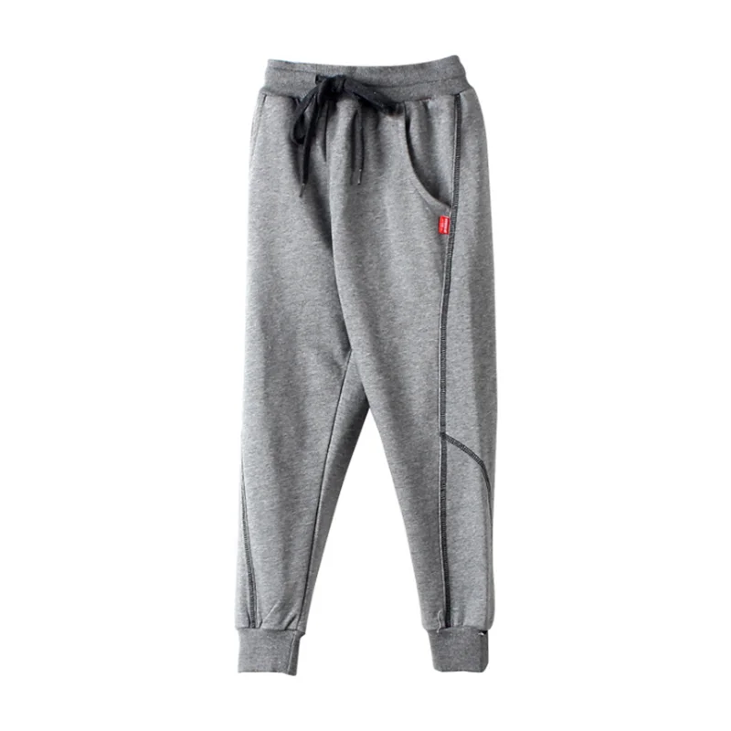 

Boys Sports Pants 2021 Spring Autumn Solid Color Cotton Comfortable Kids Long Pants Clothes For 5-14 Years