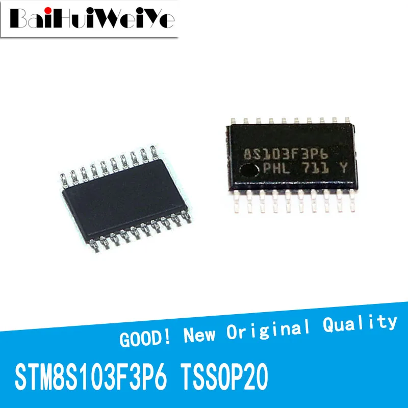 

5Pcs/Lot STM8S103F3P6 STM8S103F3 STM8S103 TSSOP-20 TSSOP20 SOP20 SMD New Original Good Quality